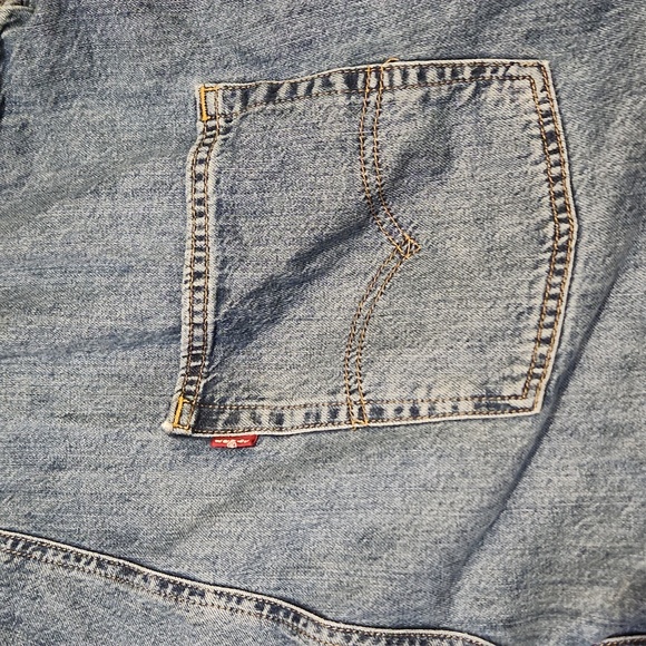 ❤️ LEVI'S VINTAGE INSPIRED DENIM OVERALLS/ SHORTALLS, XL - Picture 11 of 13